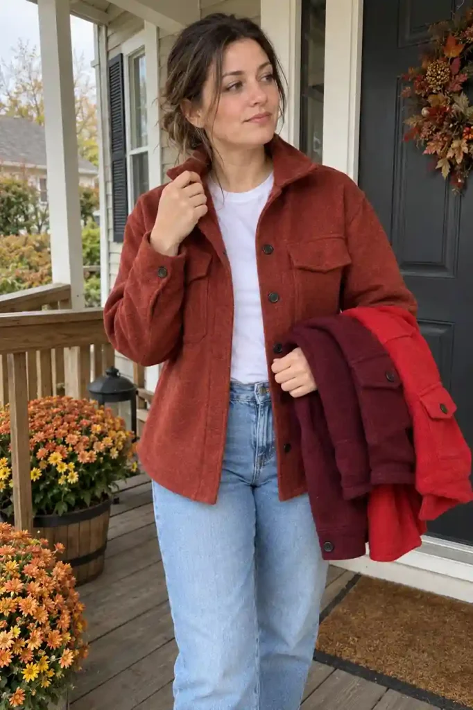 Tomato, brick or burgundy