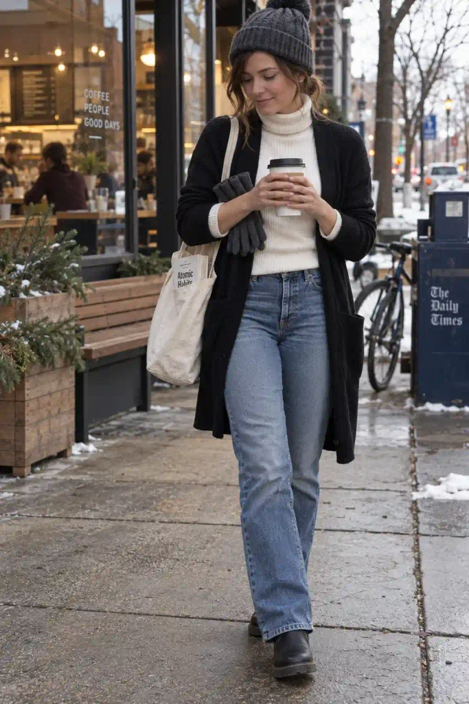 White turtleneck