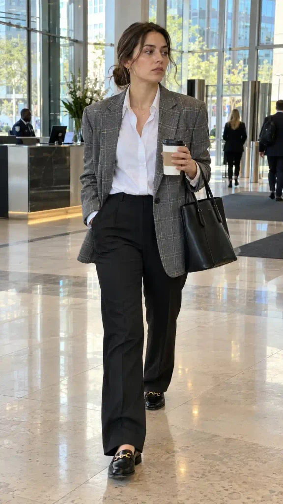 Windowpane blazer