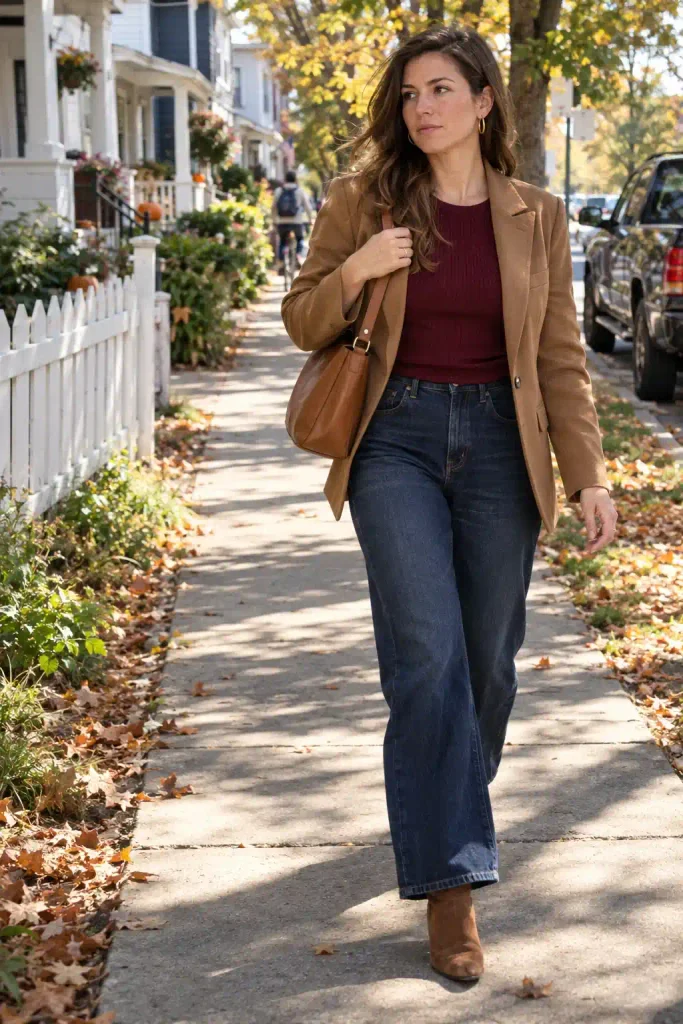 brown blazer