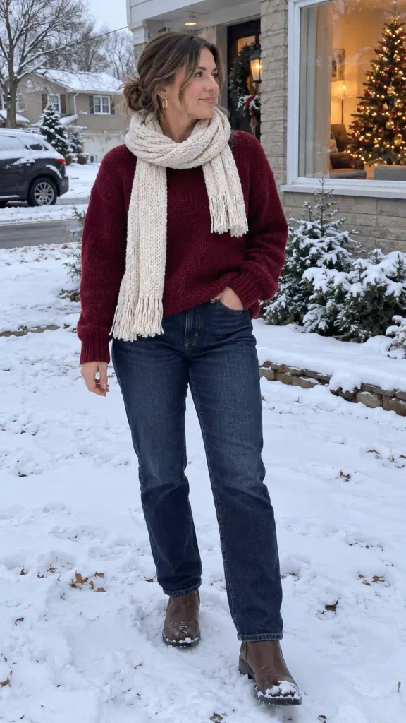 jeans work so well at Christmas