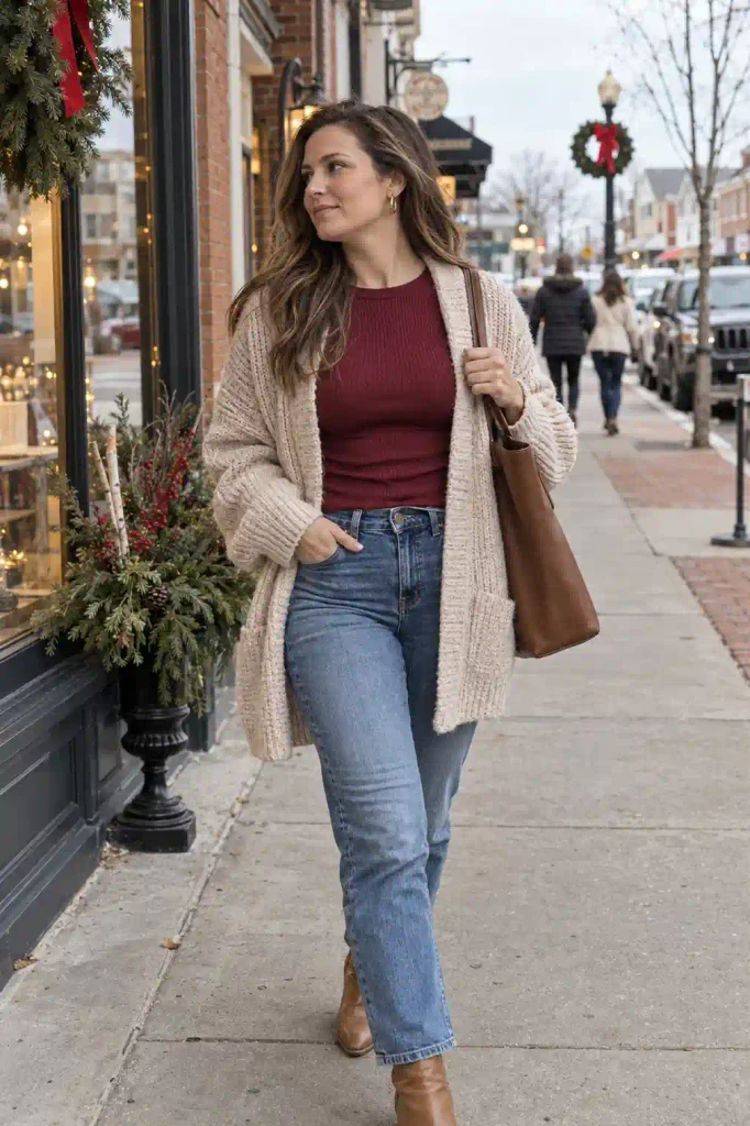 ld a cozy holiday outfit that a