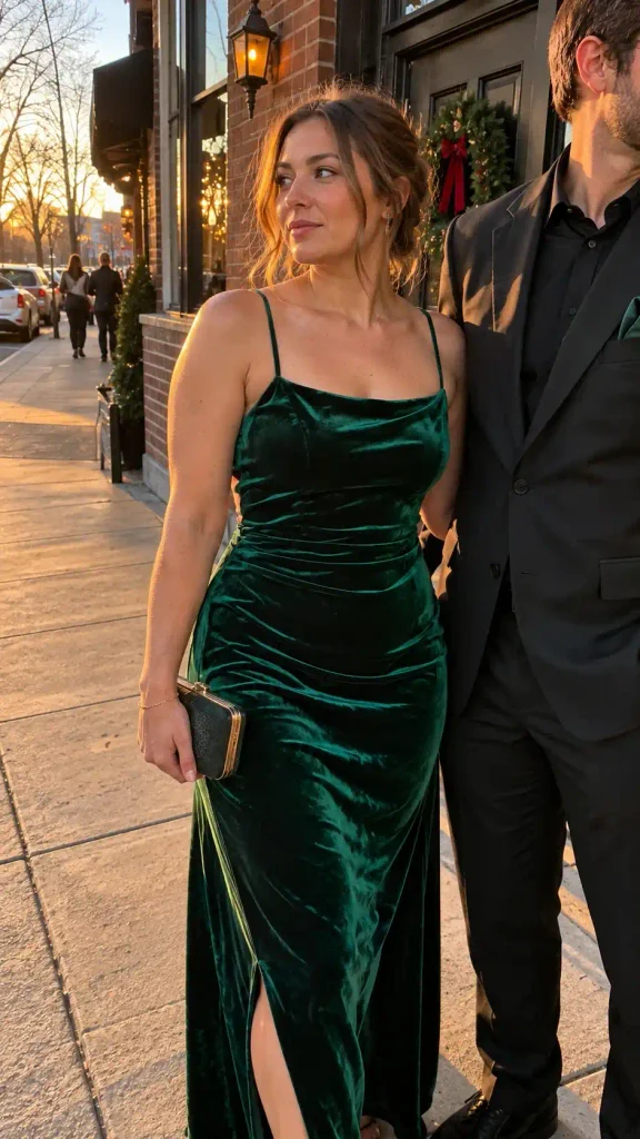 nal green velvet and black
