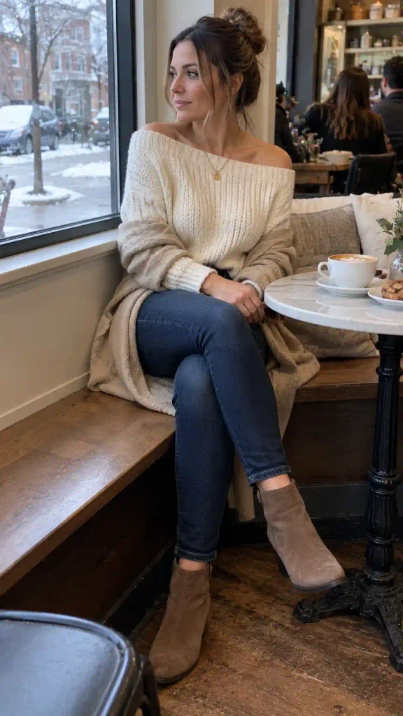shoulder sweater