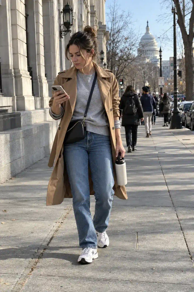 sweatshirt and sneakers