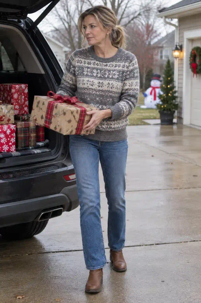 tasteful holiday sweater