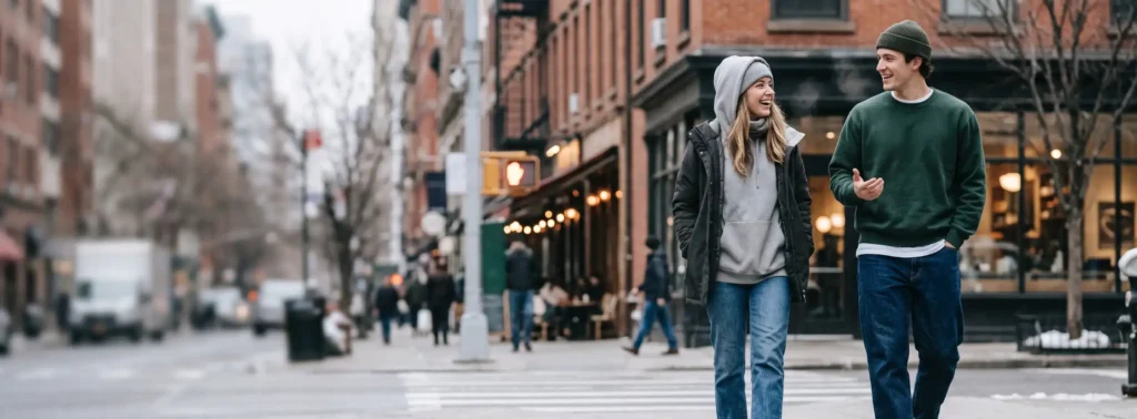 Sweatshirt And Jeans Outfit Winter